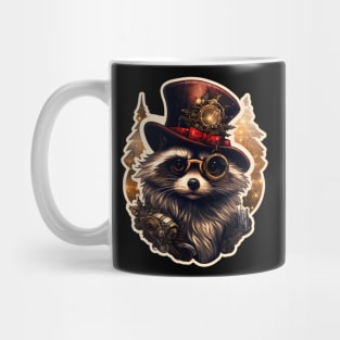 Steampunk Christmas Raccoon Mug